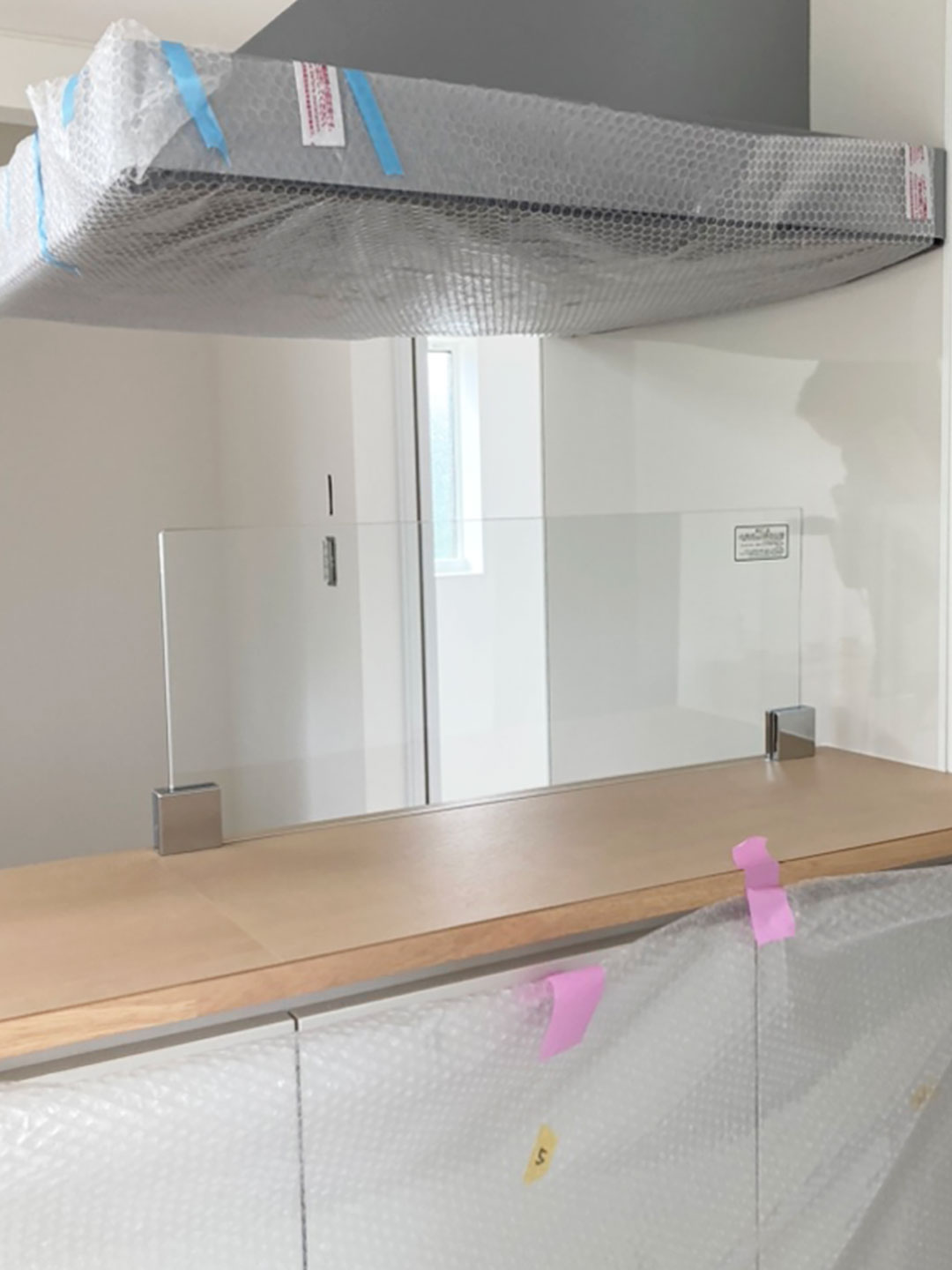 【新築】ハーフガラス設置工事_新潟市