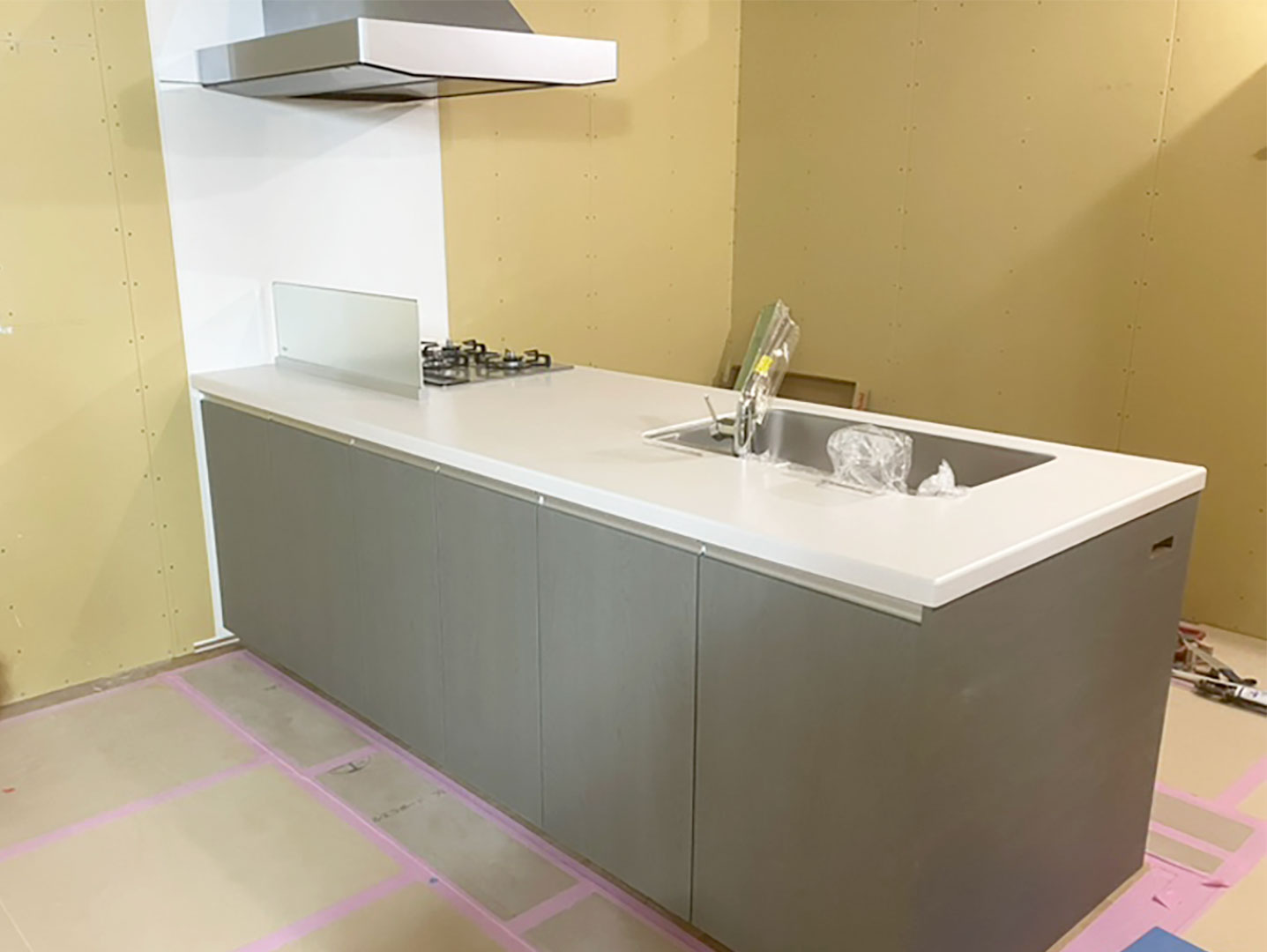 【新築】キッチン据え付け工事_新潟市