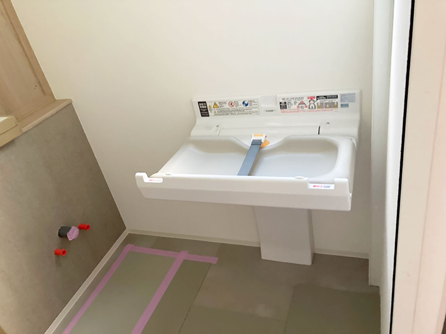 【新築】おむつ交換台設置工事_長岡市