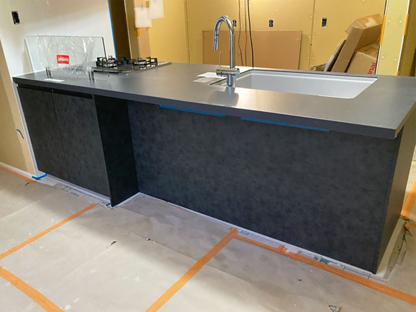 【新築】キッチン据え付け工事_長岡市