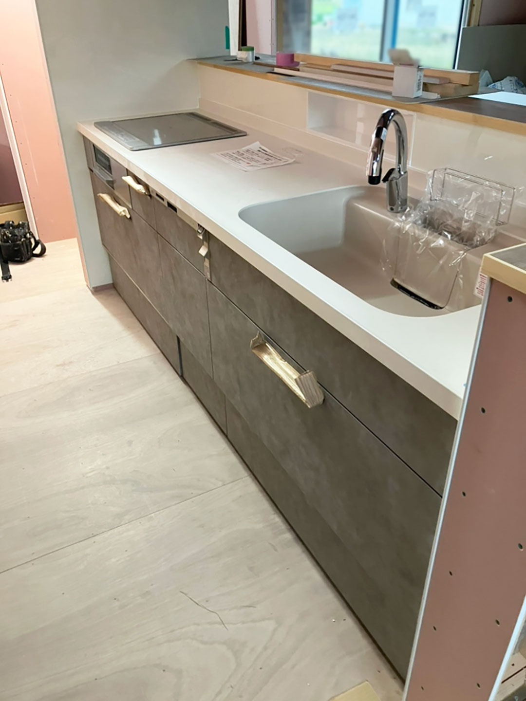 【新築】キッチン据え付け工事_長岡市