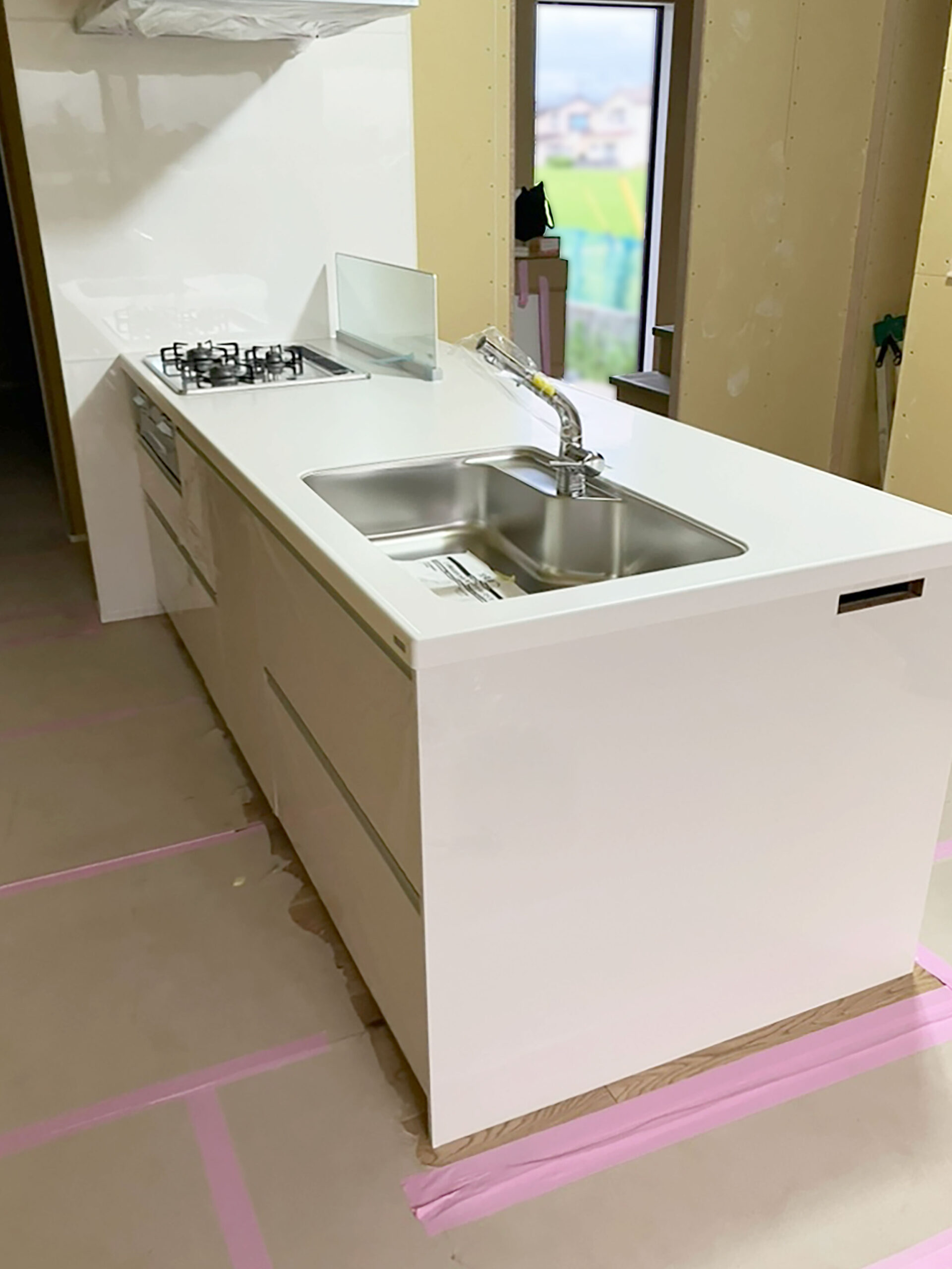 【新築】キッチン据え付け工事_燕市