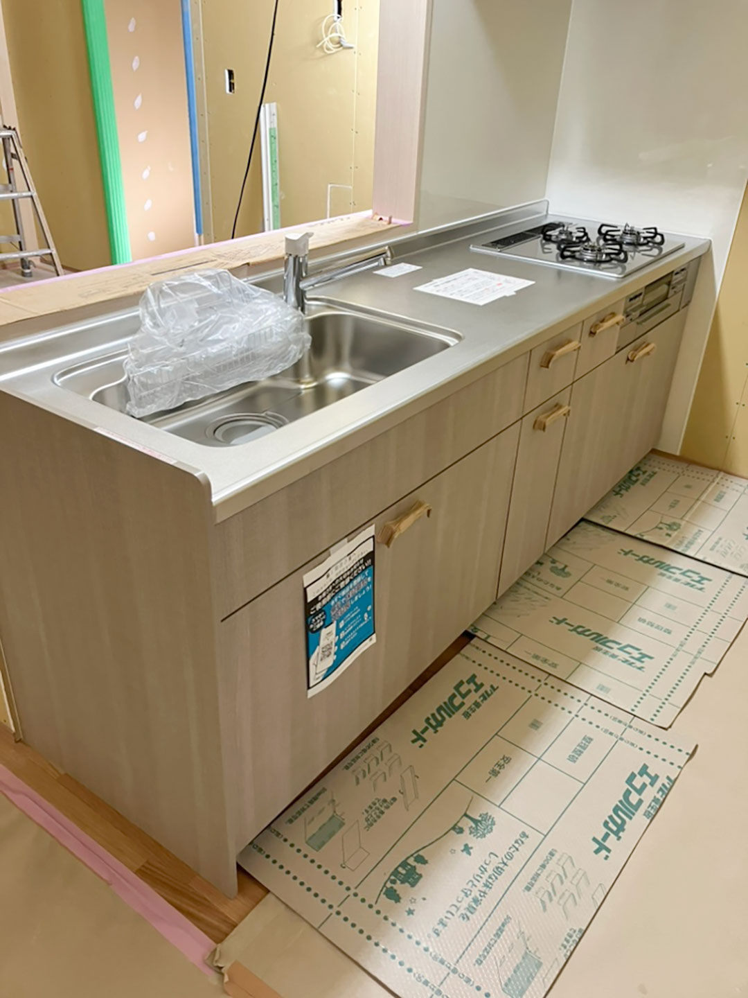 【新築】キッチン据え付け工事_長岡市